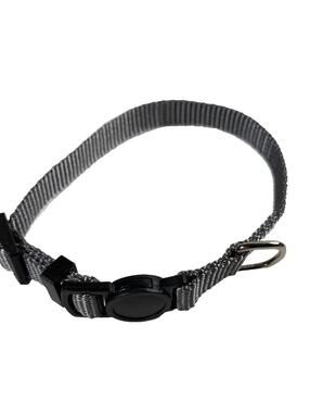 Grey/Gray Pet Collar for Small Cats/Dogs, New Easy Breakaway Adjustable Size